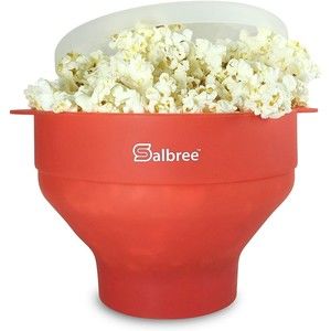 Salbree SLBPP0416 Red Microwave Popcorn Popper